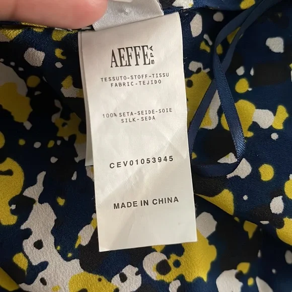 $700 CEDRIC CHARLIER FLOWING SKIRT WITH SPECKLED PRINT Size 8 - Picture 5 of 5